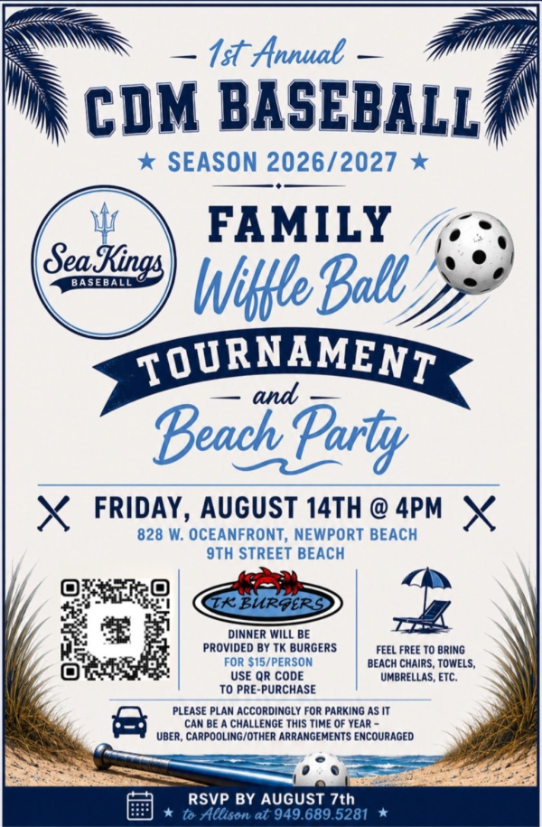 Family Wiffle Ball Tournament & Beach Party flyer